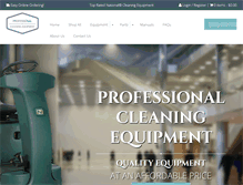 Tablet Screenshot of professionalcleaningequipment.com